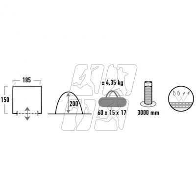 13. Tent, pavilion High Peak Torbole 14014