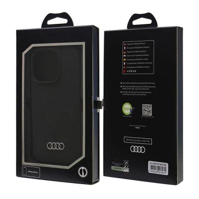 7. Audi Silicone Case iPhone 16 Pro 6.3" black/black hardcase AU-LSRIP16P-Q3/D1-BK