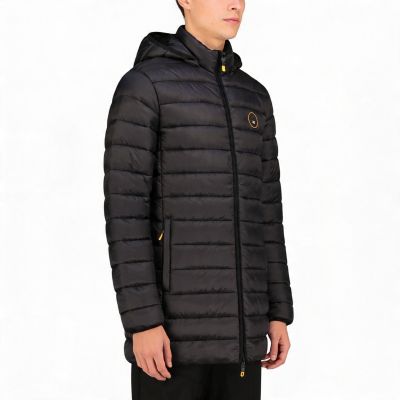 9. Geographical Norway men's jacket AMIGOMAP LONG HOOD DB BLACK MEN 233 BLACK (WZ5085H/GN-NOIR)