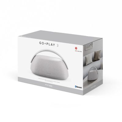 9. Harman/Kardon Go + Play 3 Portable Stereo Speaker Gray, Silver 160W