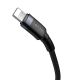 6. Baseus CATLKLF-G1 Lightning - USB-C PD QC cable 18W 480Mb/s 1m - black and gray