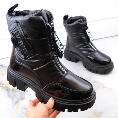 5. Filippo W PAW498A insulated zipper snow boots, black