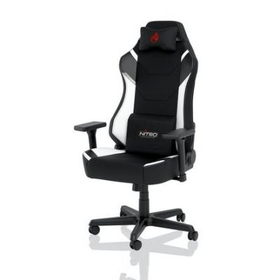 3. Nitro Concepts X1000 Gaming Chair Upholstered Seat Black, White