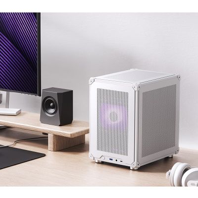 3. Jonsbo C6 Micro-ATX Computer Case - White