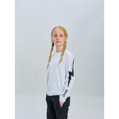 3. POC L/S Tee Jr white