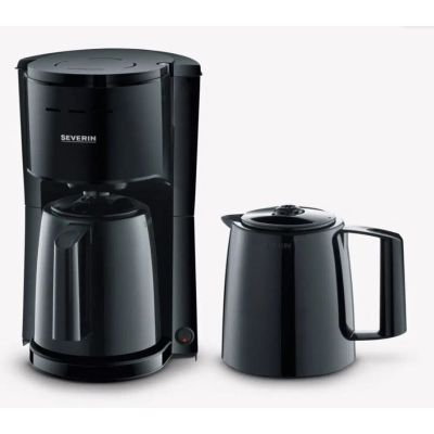 9. SEVERIN KA 9307 coffee machine with 2 thermoses 1000W black