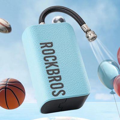 10. Rockbros 42520006001 Electric Pump Compressor with Digital Display for Balls / Balloons - Blue