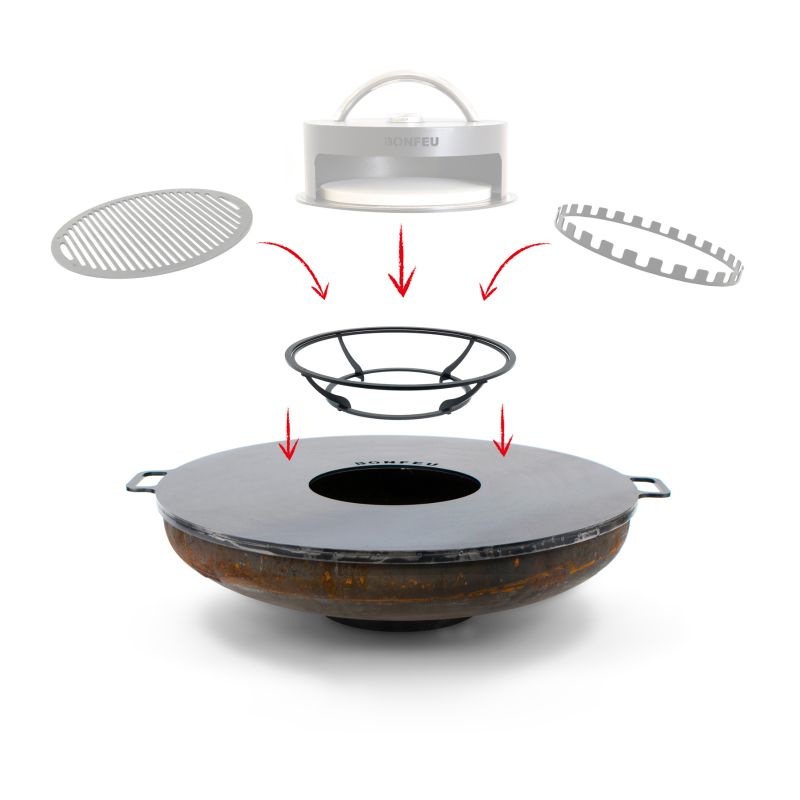 2. Bonfeu accessory stand for Bonplancha 120 BS120