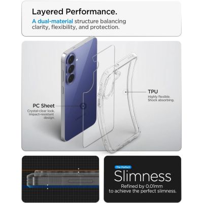 11. Spigen Ultra Hybrid Case for Samsung Galaxy S26 FE - Transparent