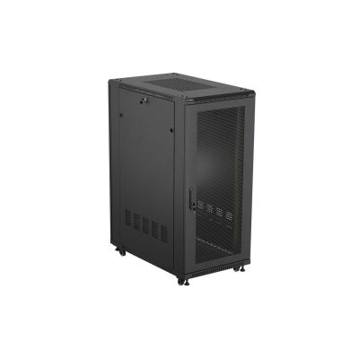 26. LANBERG FLOOR RACK CABINET 19" 27U 600X1000 BLACK