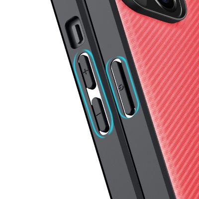 7. Dux Ducis Fino case cover made of nylon for iPhone 14 Plus red
