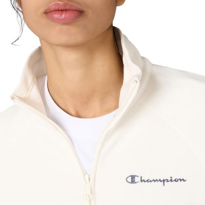 4. Champion Full Zip Suit Women's Cream and Navy Blue Tracksuit 117988 YS084