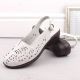 5. Comfortable women's leather sandals with openwork white T.Sokolski L26-27
