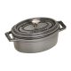 2. Staub Mini Oval Cast Iron Pot - 250 ml, Graphite