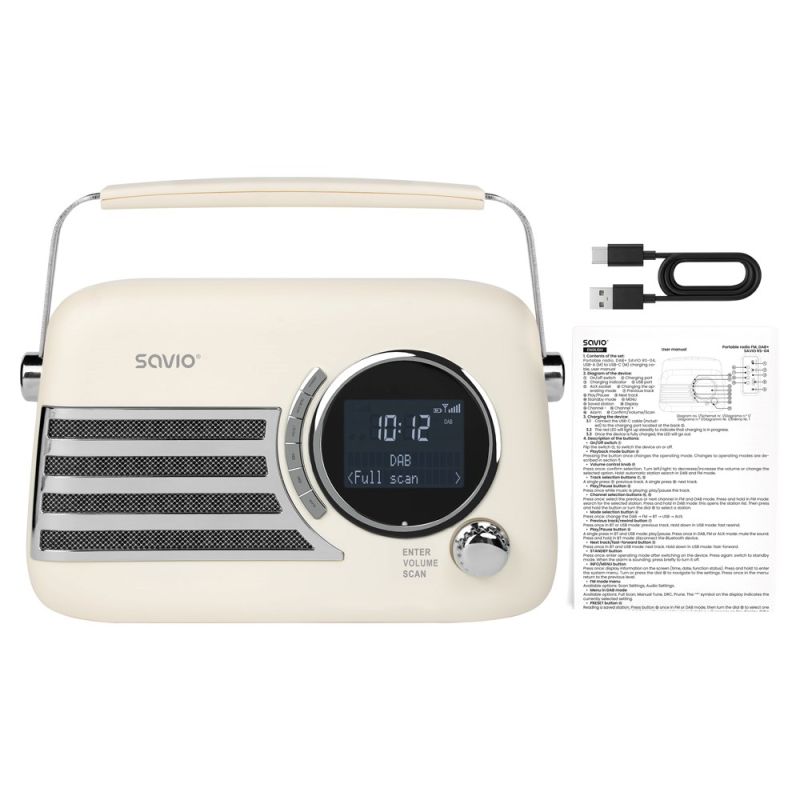 2. SAVIO PORTABLE RADIO DAB+ RS-04