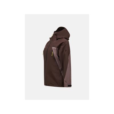 2. Women's PEAK PERFORMANCE W Ridge Hipe Ace 3L Shell Jacket Brown