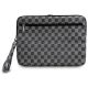 3. DKNY Sleeve Checkered Pattern Printed Stripes 14" Laptop Case - Black