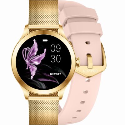 Smartwatch Gravity Rose Gold 2 Straps GT25-1 PRO