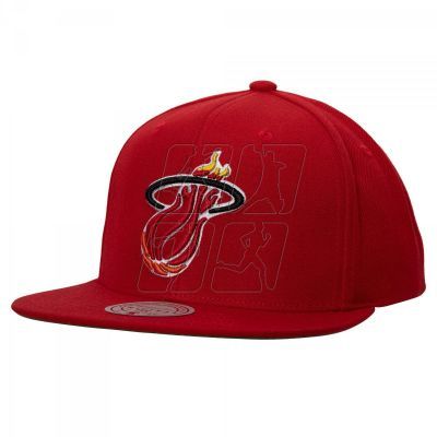 Mitchell &amp; Ness NBA Miami Heat Team Ground 2.0 Snapback Hwc Heat Cap HHSS3258-MHEYYPPPRED1