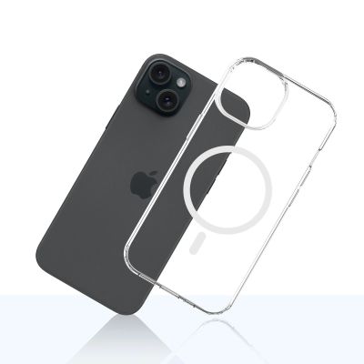3. 3mk Armor Magcase for iPhone 15 Plus - Transparent