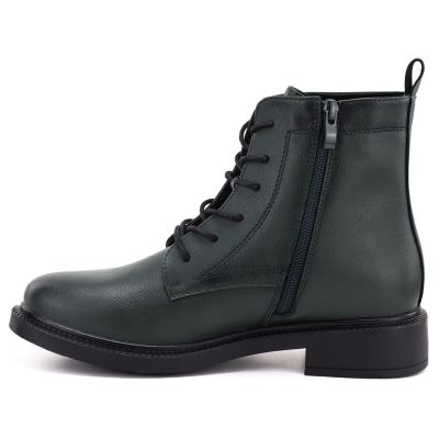 3. Women's leather ankle boots, green, Sergio Leone 25172-S