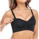 Momcozy YN21 (L) | Seamless Nursing Bra | Black