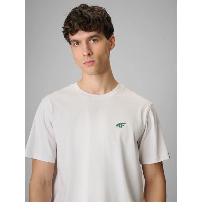 4. Men's regular printed T-shirt 4F 4FRSS26TTSHM3814-11S
