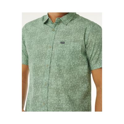 5. RIP CURL Men's Hypno Micro S/S Shirt Green