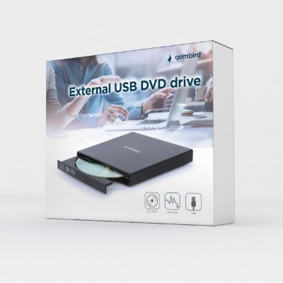 6. GEMBIRD EXTERNAL DVD 8X, CD 24X USB 2.0 BLACK
