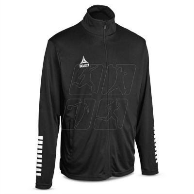 SELECT PISA black zip-up football training sweatshirt