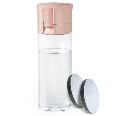 6. Brita Vital Pastel Peach Filter Bottle 2 Discs