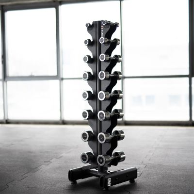 5. CHD DUMBBELL SET 2 x 1 - 8 KG (72 KG) + STR36 HMS RACK