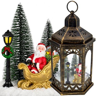 DECORATIVE LED LANTERN 32 CM – SANTA CLAUS