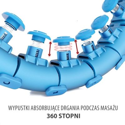 13. HMS HHW01 hula hoop with studs and weight, blue