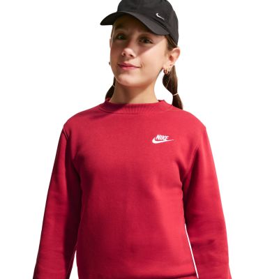 3. Nike Sportswear Club Fleece Kids' Sweatshirt Red FD3006 608