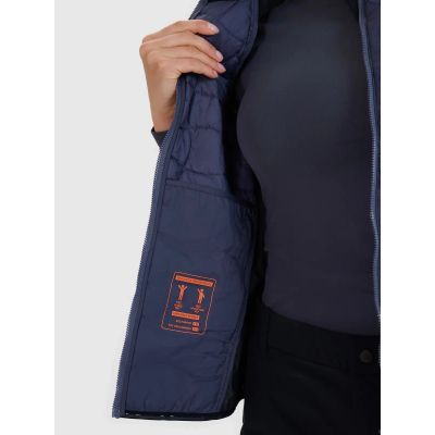 4. Women's trekking vest with Primaloft filling Black 4F 4FWSS25TVJAF180-22S