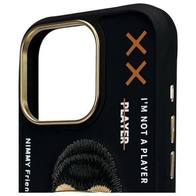 3. Nimmy Cool&Cute 2.0 Monkey Case for iPhone 16 Pro - Black