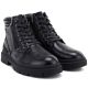 5. Men's leather ankle boots with two zippers, black Big Star UU174242