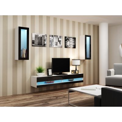7. TV cabinet VIGO NEW '140' 30/140/40 white/black