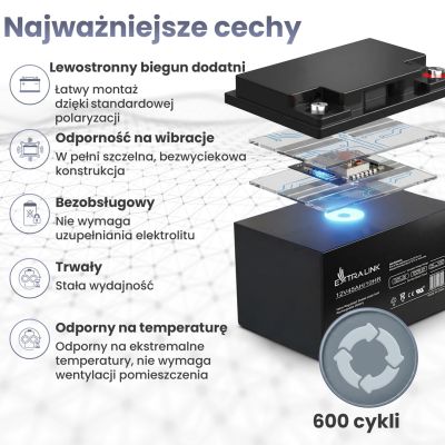 18. EXTRALINK BATTERY BATTERY ACCUMULATOR AGM 12V 45