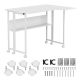 13. MACLEAN FOLDING DESK / TABLE MACLEAN, WHITE, MOBILE 100X73CM, MAX. 50KG, ANGLED, L-SHAPED, MC-126 L/W