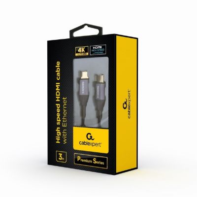 3. GEMBIRD premium series cable CCBP-HDMI-3M (HDMI M - HDMI M; 3m; black)