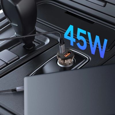 5. Tech-Protect CC01 45W 2-Port USB-A / USB-C Car Charger - Black