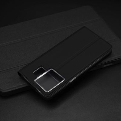 13. Dux Ducis Skin Pro Case For Realme GT Neo 5 / Realme GT3 Flip Cover Card Wallet Stand Black