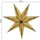11. PAPER DECORATION STAR 50CM 7 ARMS CREAM
