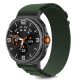 2. Tech-Protect Nylon Stripe Strap for Samsung Galaxy Watch 40/44/46 mm - Green