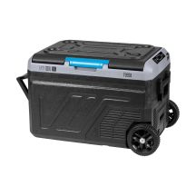 Professional TEESA compressor travel refrigerator with freezing function 40L DC12/24 AC 230V, battery power supply option, large wheels and a solid handle, Bluetooth, two compartments