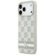 9. DKNY Checkered with Printed Stripes Case for iPhone 17 Pro Max - Beige