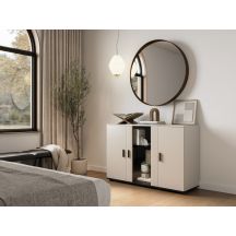 SOHO Chest of Drawers 120x41x80 Cashmere+Black