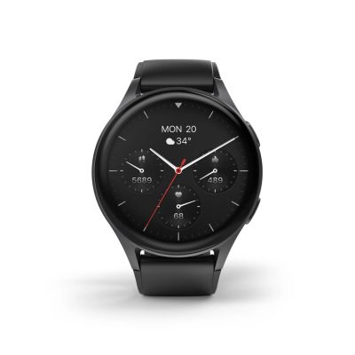 Hama 8900 GPS AMOLED Smartwatch 1.43" with Silicone Strap - Black